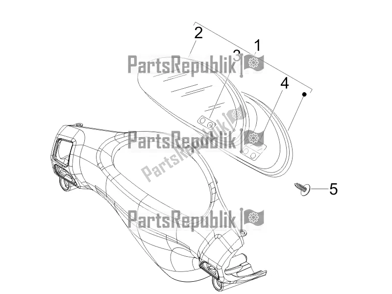 All parts for the Meter Combination - Cruscotto of the Derbi Boulevard 150 4T 2016