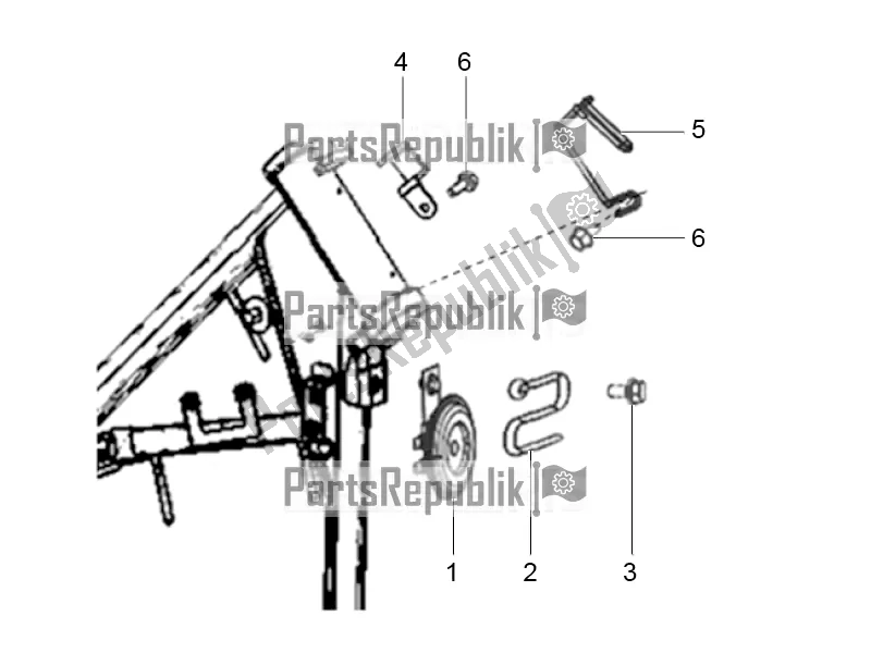 All parts for the Trumpet of the Derbi ETX 150 2016