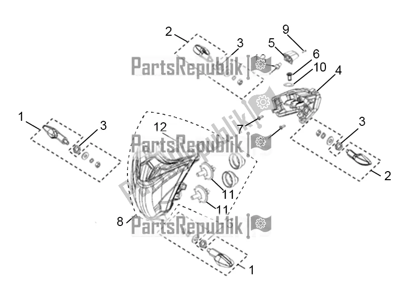 All parts for the Lamps of the Derbi ETX 150 2017