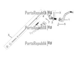 Rear brake pedal assembly