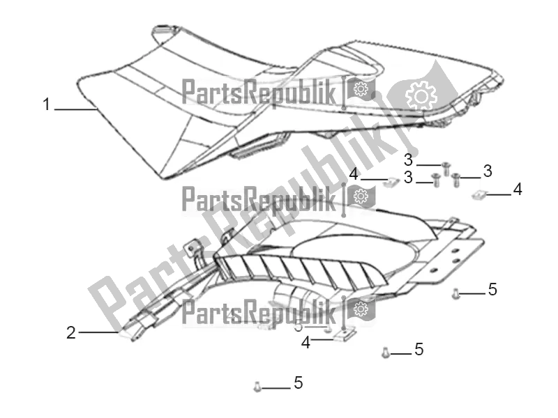 All parts for the Saddle And Rear Fender of the Derbi ETX 150 2018