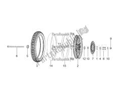 Front wheel with spokes