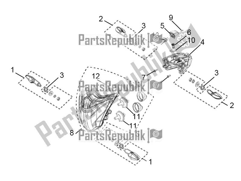 All parts for the Lamps of the Derbi ETX 150 2019