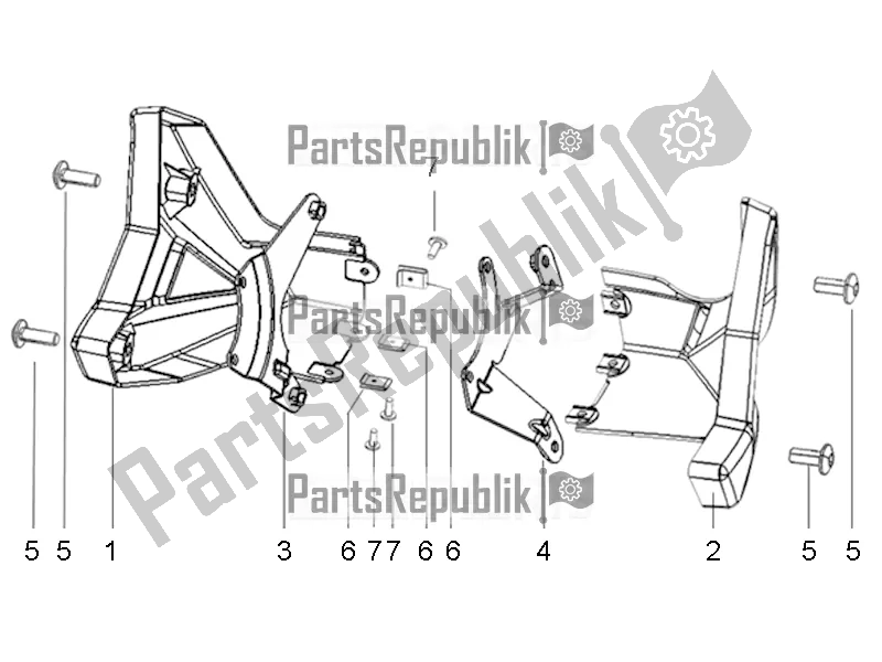 All parts for the Shroud of the Derbi ETX 150 2019