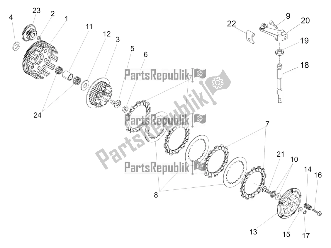 Toutes les pièces pour le Embrayage du Derbi Senda R 50 DRD X-treme 2016