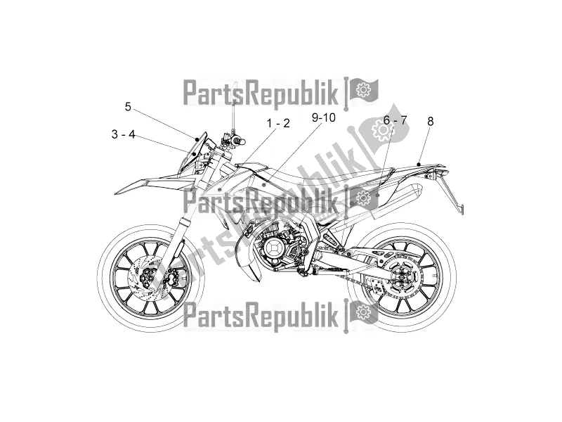 Toutes les pièces pour le Décalcomanies du Derbi Senda R 50 DRD X-treme 2016