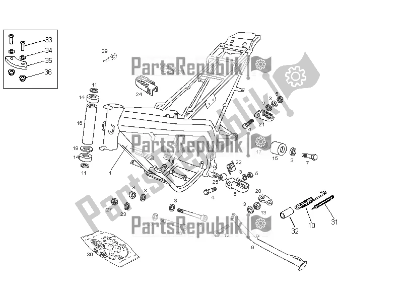 All parts for the Frame of the Derbi Senda R 50 DRD X-treme 2016