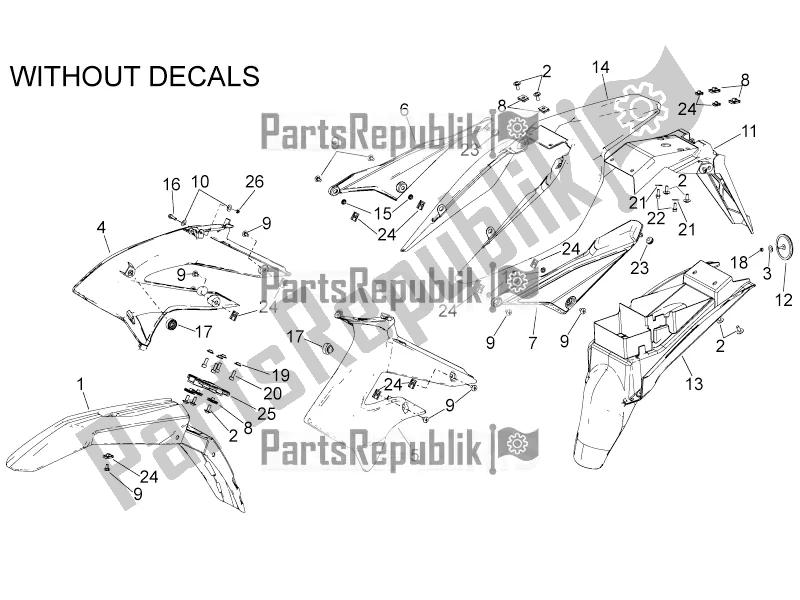 All parts for the Body of the Derbi Senda R 50 DRD X-treme 2017