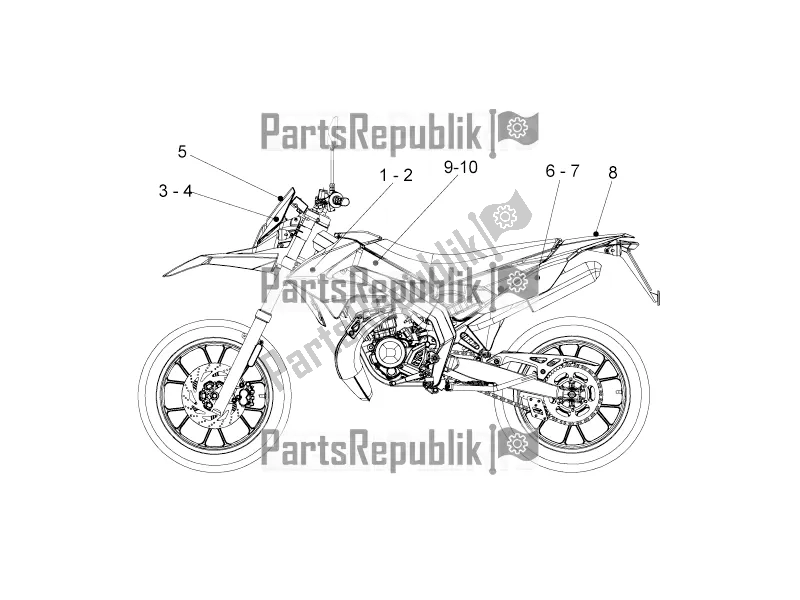 Todas las partes para Calcomanías de Derbi Senda R 50 DRD X-treme 2017