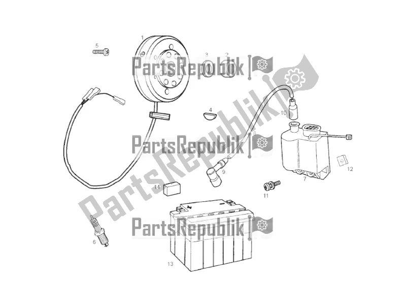 All parts for the Ignition Unit of the Derbi Senda R 50 DRD X-treme 2017