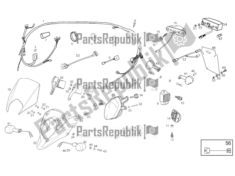 All parts for the Lights - Electrical System of the Derbi Senda R 50 DRD X-treme 2017