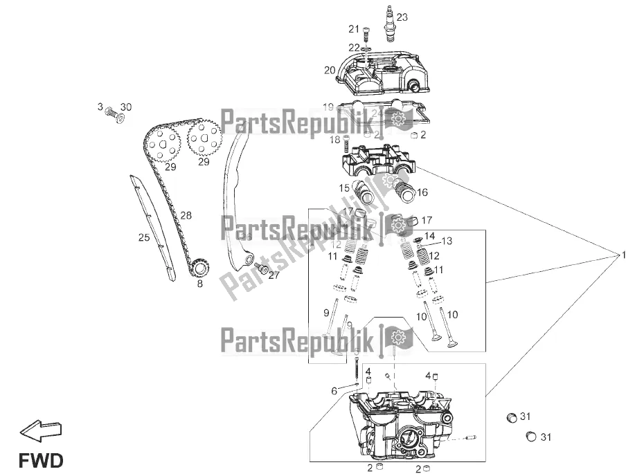 Toutes les pièces pour le Culasse du Derbi Senda R-SM 125 DRD Motard 2016