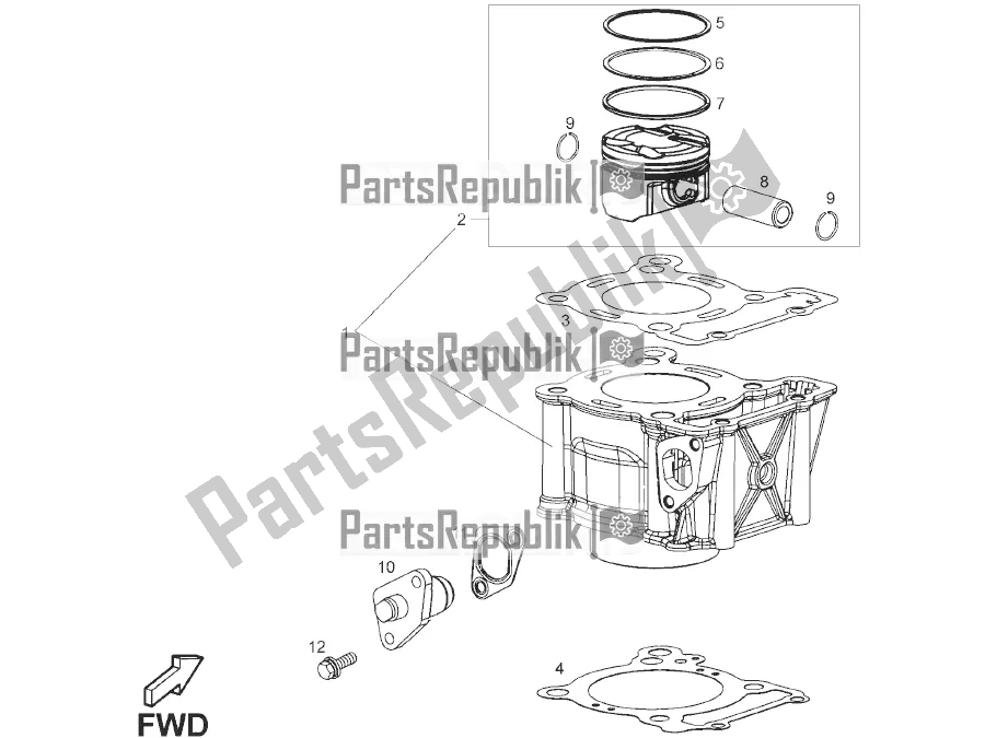 Toutes les pièces pour le Cylindre - Piston du Derbi Senda R-SM 125 DRD Motard 2016