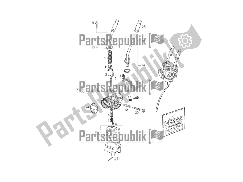 Toutes les pièces pour le Carburateur du Derbi Senda SM 50 DRD Racing 2016