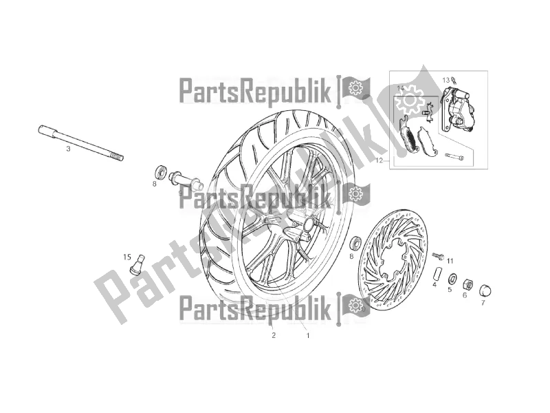 Toutes les pièces pour le Roue Avant du Derbi Senda SM 50 DRD Racing 2016