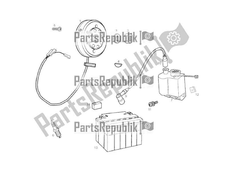 All parts for the Ignition Unit of the Derbi Senda SM 50 DRD Racing 2016