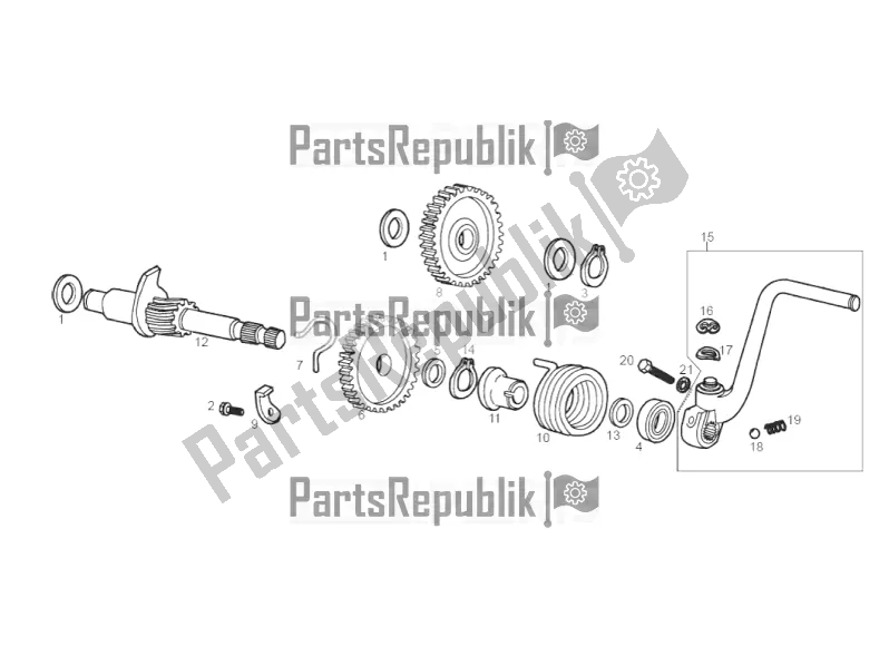 Toutes les pièces pour le Arbre De Démarrage du Derbi Senda SM 50 DRD Racing 2016