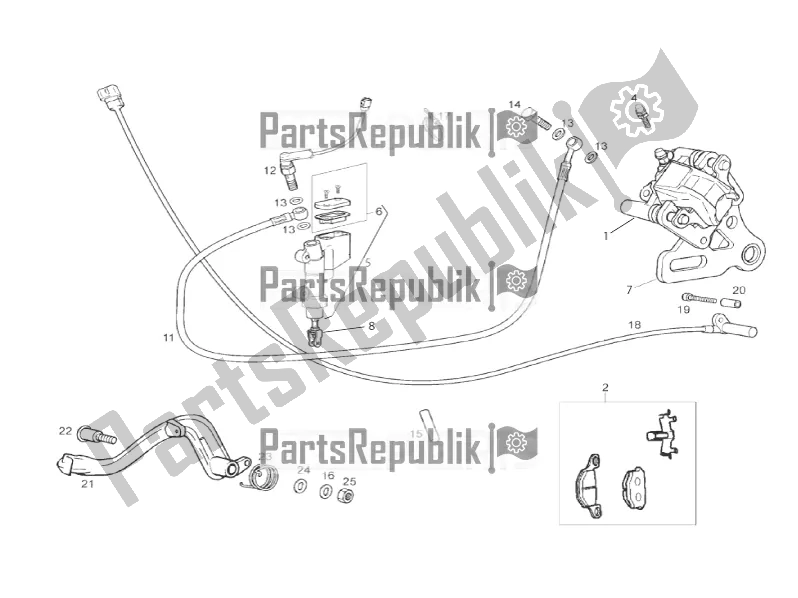 Toutes les pièces pour le Système De Freinage Arrière du Derbi Senda SM 50 DRD Racing 2016