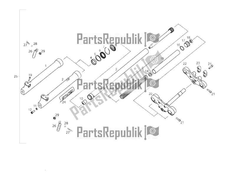 Toutes les pièces pour le Fourche Avant du Derbi Senda SM 50 DRD Racing 2017