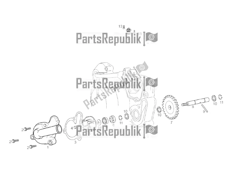 Toutes les pièces pour le Pompe à Eau du Derbi Senda SM 50 DRD Racing 2017