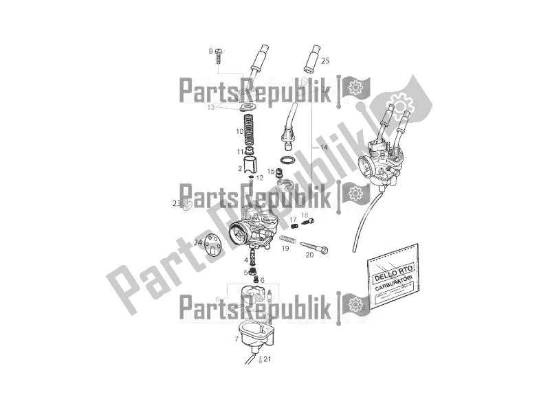 All parts for the Carburettor of the Derbi Senda SM 50 DRD X-treme Limited Edition 2018