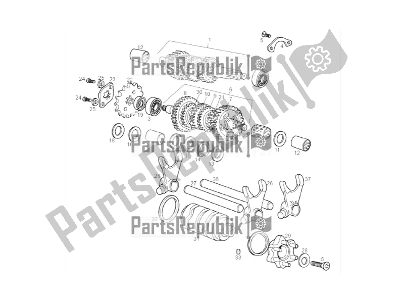 All parts for the Gear Box of the Derbi Senda SM 50 DRD X-treme Limited Edition 2018