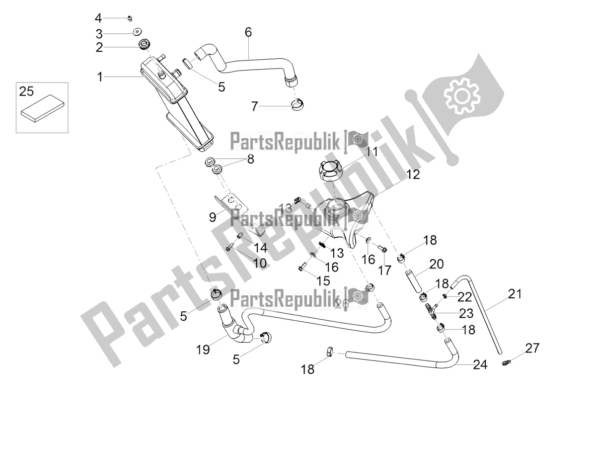 All parts for the Cooling System of the Derbi Senda SM 50 Limited 2018