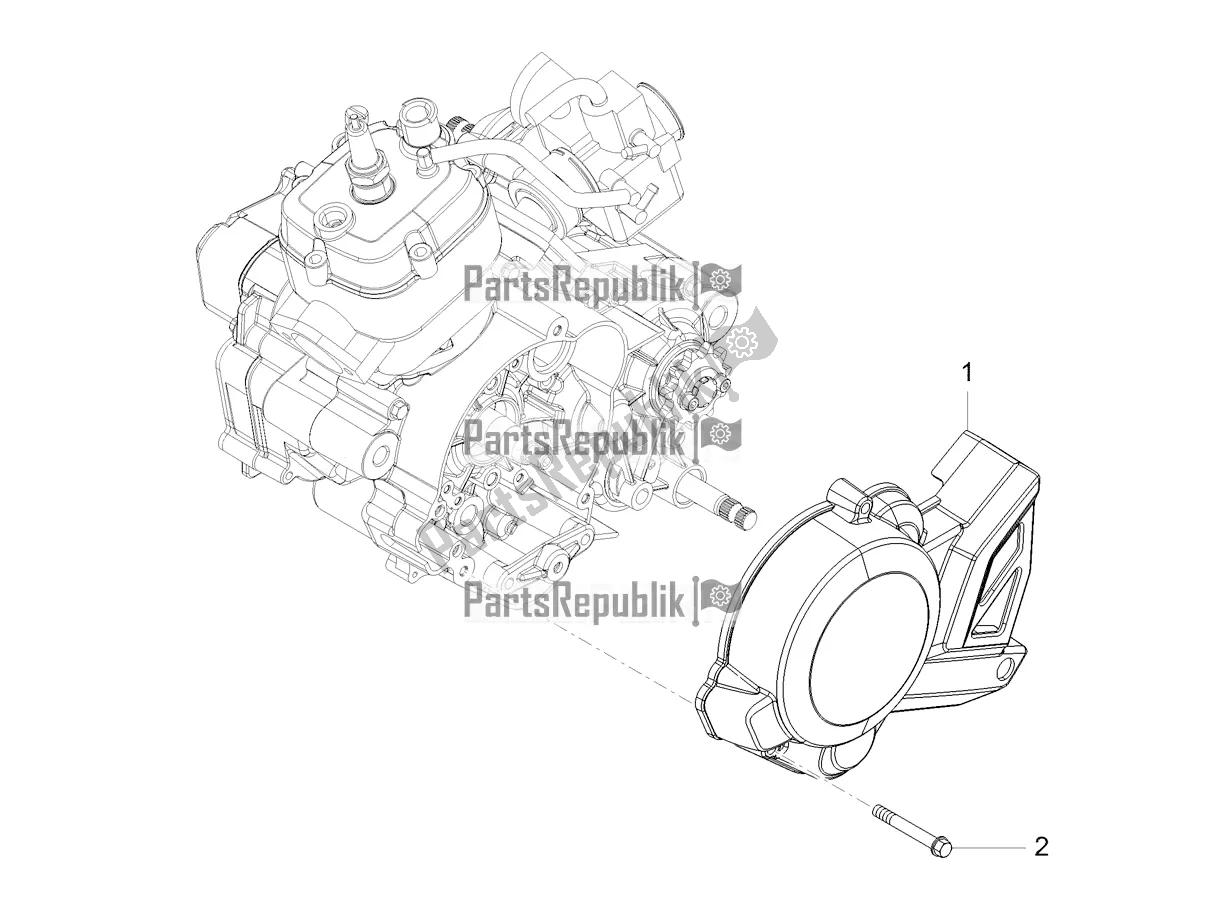 Toutes les pièces pour le Couvercle De Volant du Derbi Senda SM 50 Limited 2018