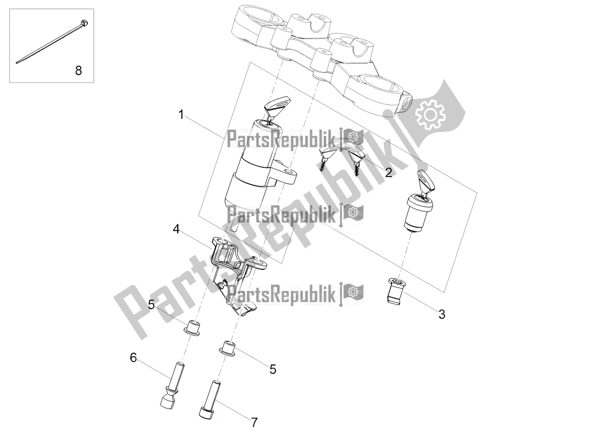 All parts for the Locks of the Derbi Senda SM 50 Limited 2018