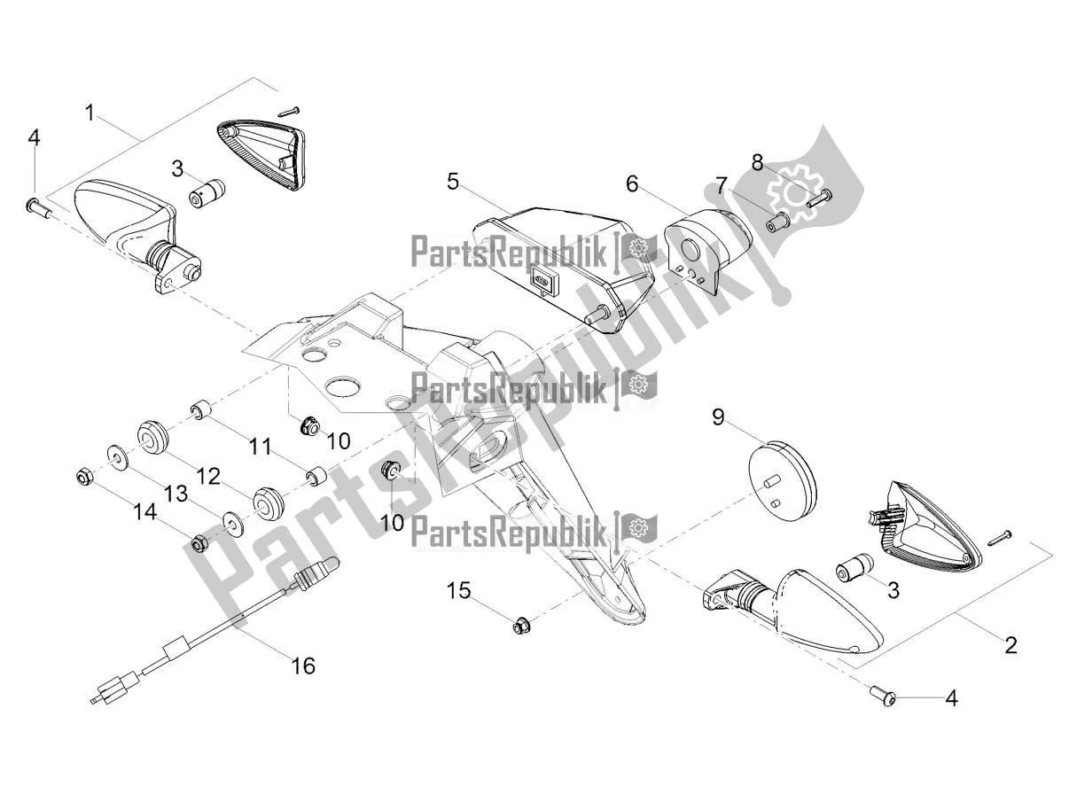 Toutes les pièces pour le Feux Arrière du Derbi Senda SM 50 Limited 2018