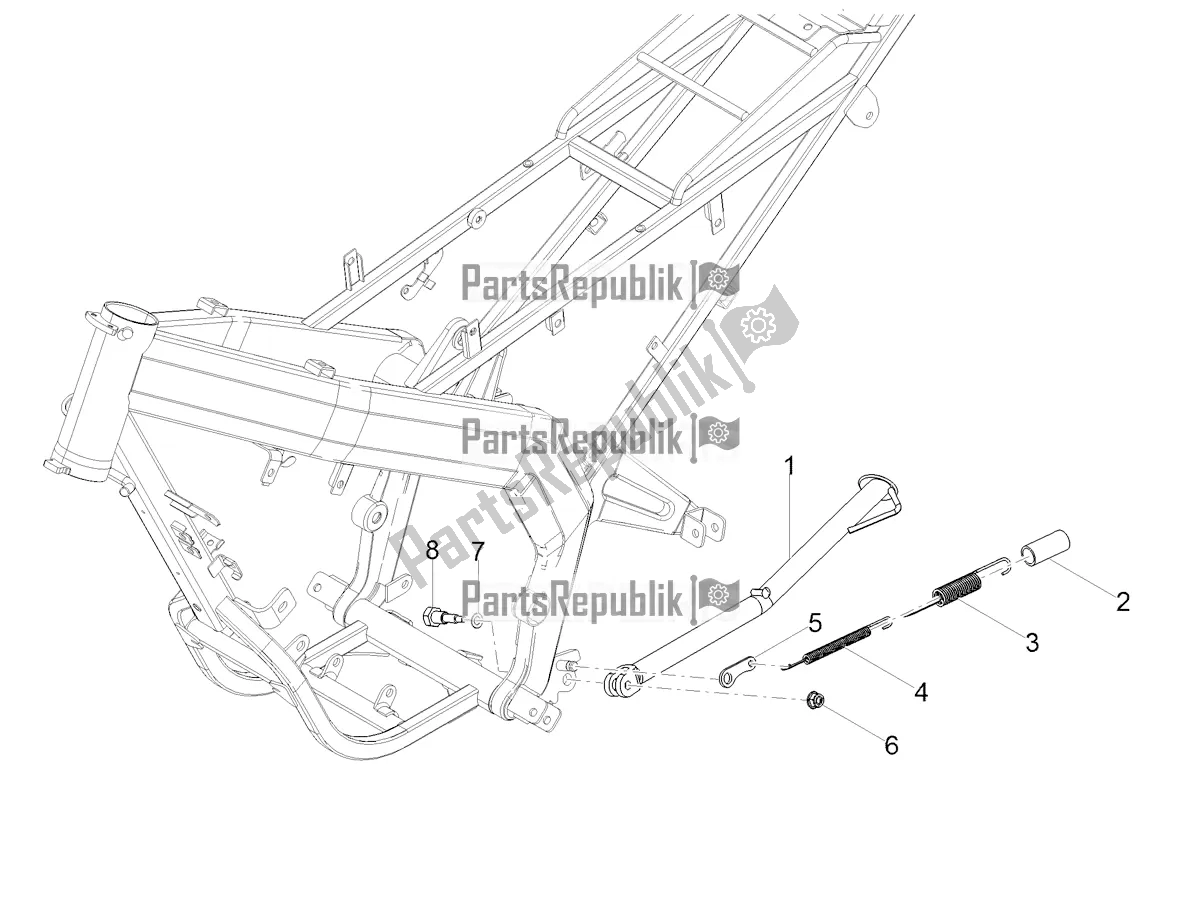 Toutes les pièces pour le Béquille Centrale du Derbi Senda SM 50 Limited 2019