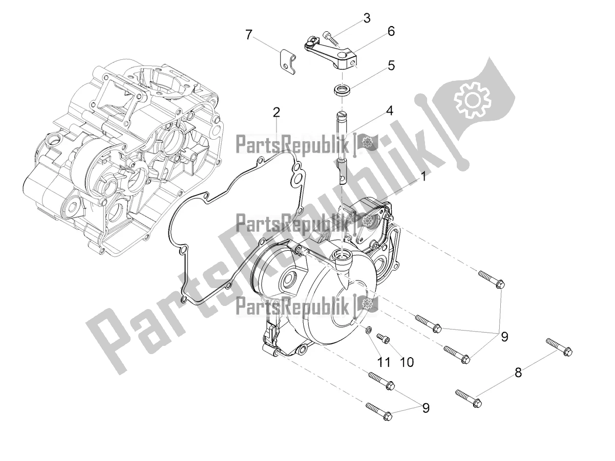 Tutte le parti per il Coperchio Frizione del Derbi Senda SM 50 Limited 2019