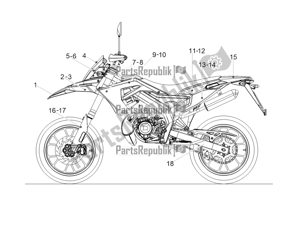 Toutes les pièces pour le Décalque du Derbi Senda SM 50 Limited 2019