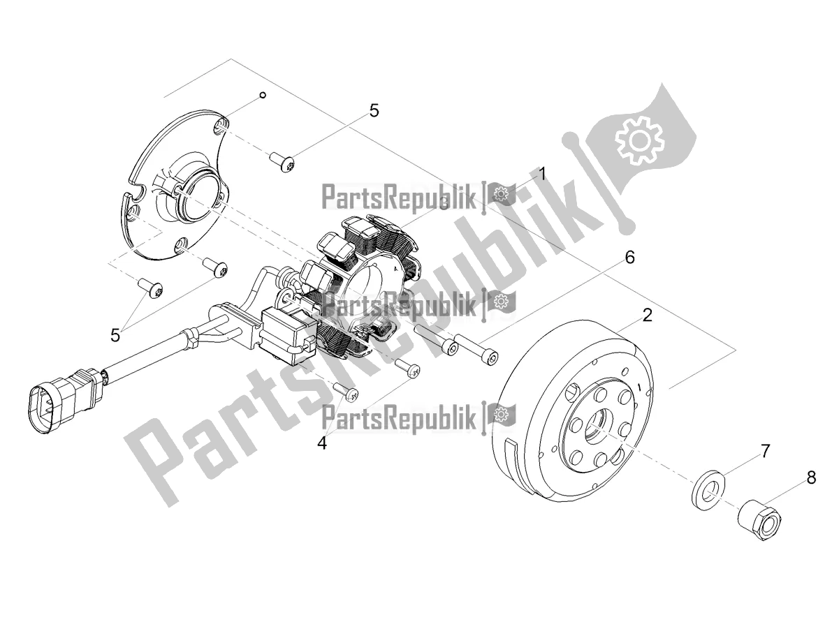All parts for the Cdi Magneto Assy / Ignition Unit of the Derbi Senda SM 50 Limited 2020