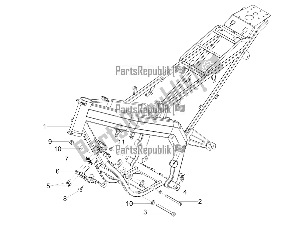 Todas as partes de Quadro, Armação do Derbi Senda SM 50 Limited 2020