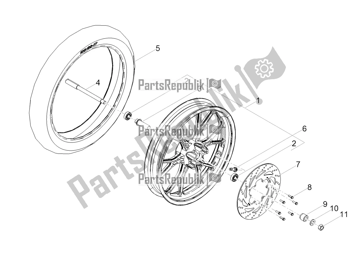 Todas las partes para Rueda Delantera de Derbi Senda SM 50 X-treme 2018