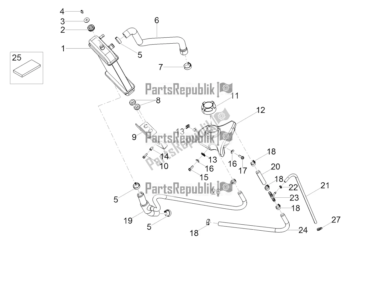 All parts for the Cooling System of the Derbi Senda SM 50 X-treme 2019