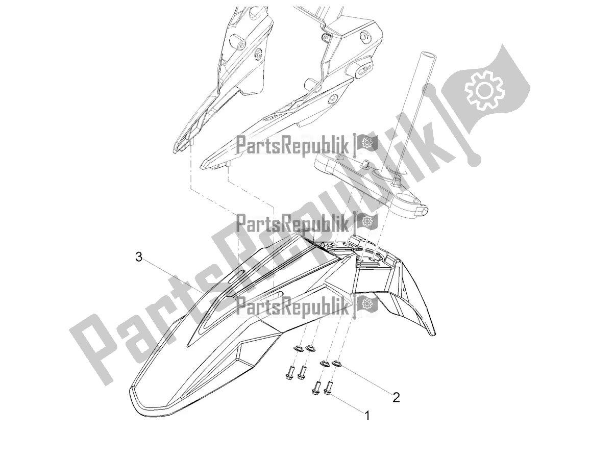 Todas las partes para Guardabarros Delantero de Derbi Senda SM 50 X-treme 2019