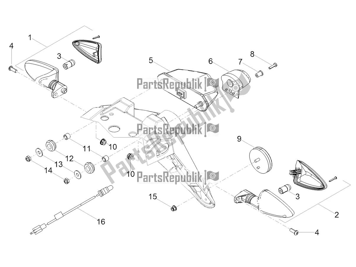 Toutes les pièces pour le Feux Arrière du Derbi Senda SM 50 X-treme 2019