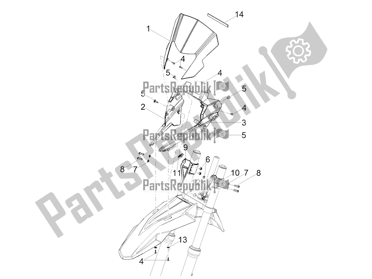 Todas las partes para Parabrisas de Derbi Senda SM 50 X-treme 2019