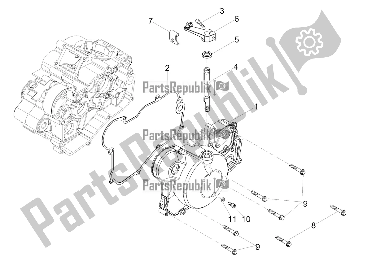 Toutes les pièces pour le Couvercle D'embrayage du Derbi Senda X-treme 50 R 2018