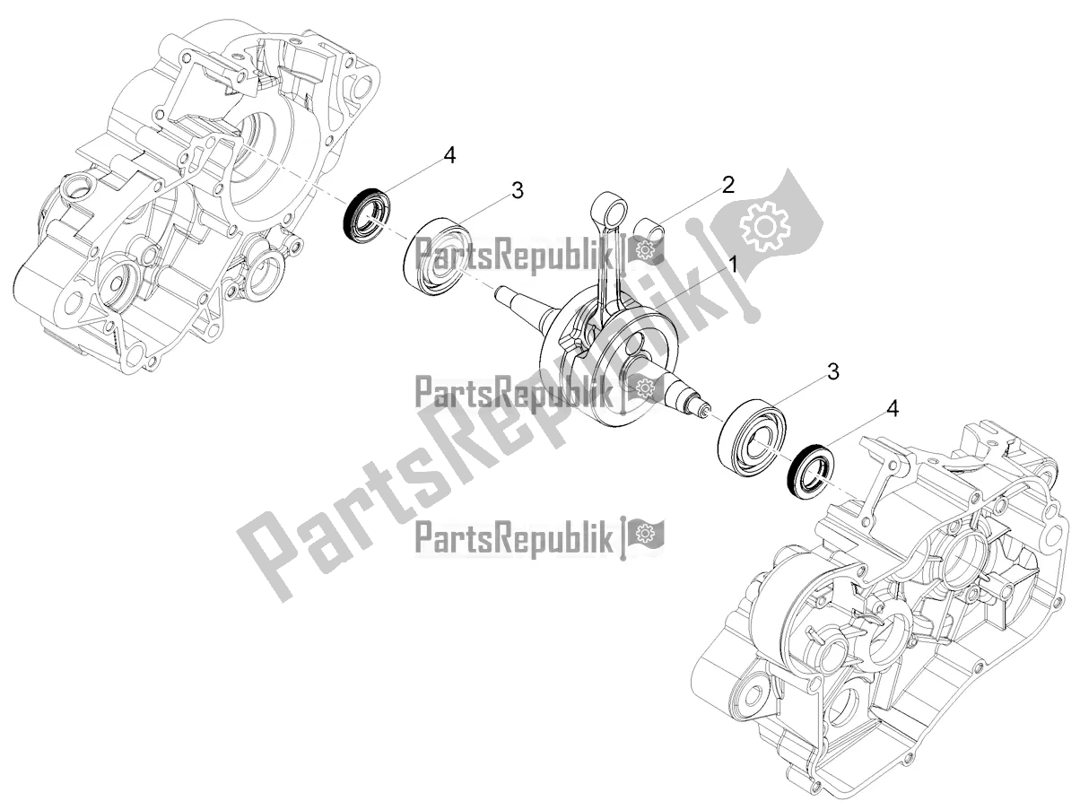 All parts for the Drive Shaft of the Derbi Senda X-treme 50 R 2018