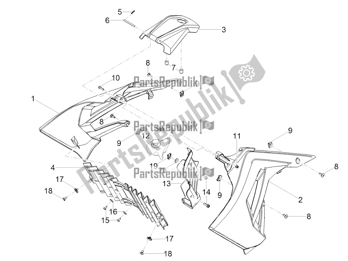 All parts for the Duct of the Derbi Senda X-treme 50 R 2018