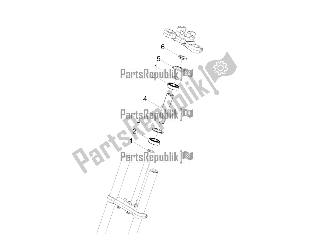 All parts for the Steering of the Derbi Senda X-treme 50 R 2018