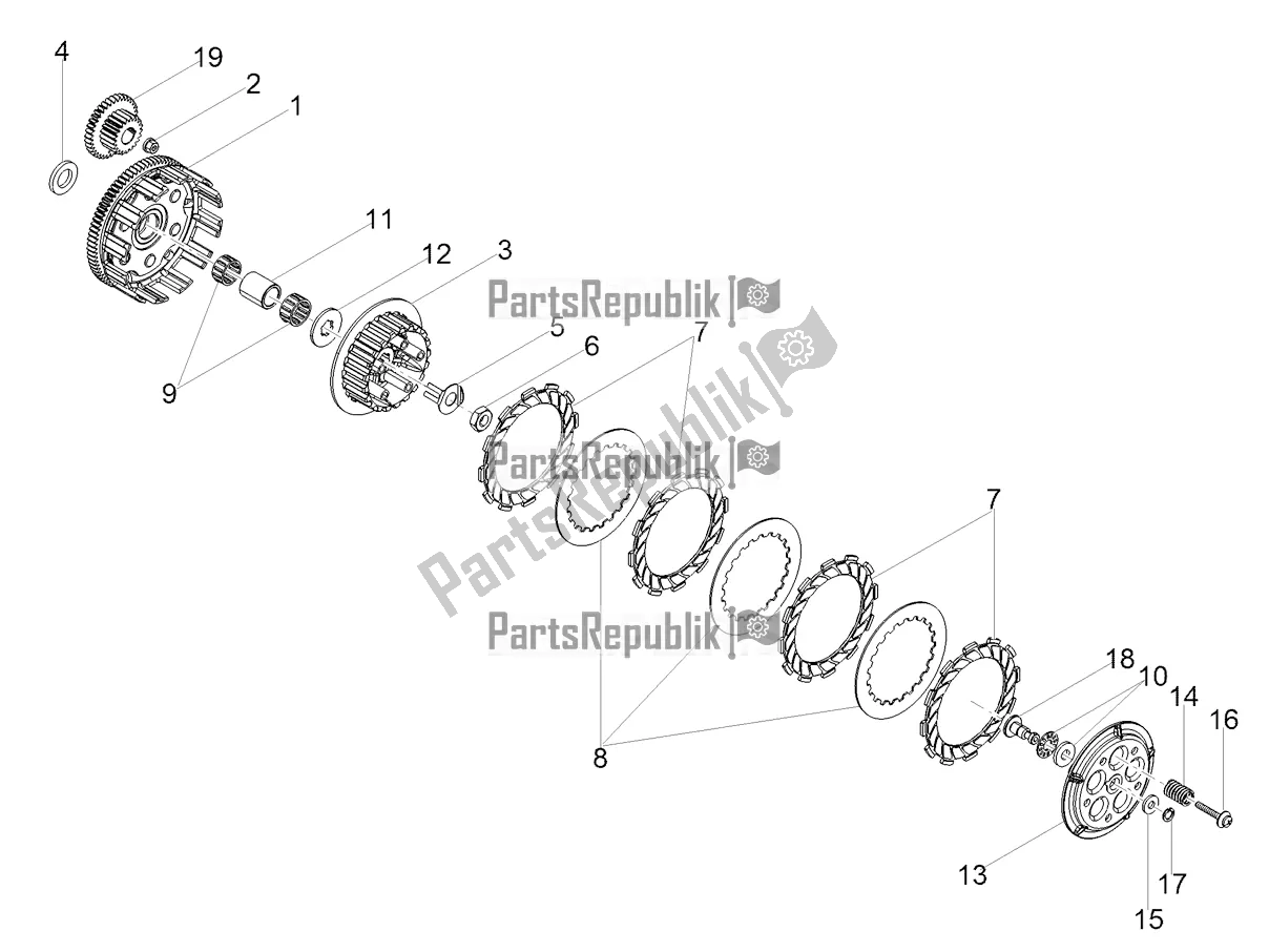 Todas las partes para Embrague de Derbi Senda X-treme 50 R 2019