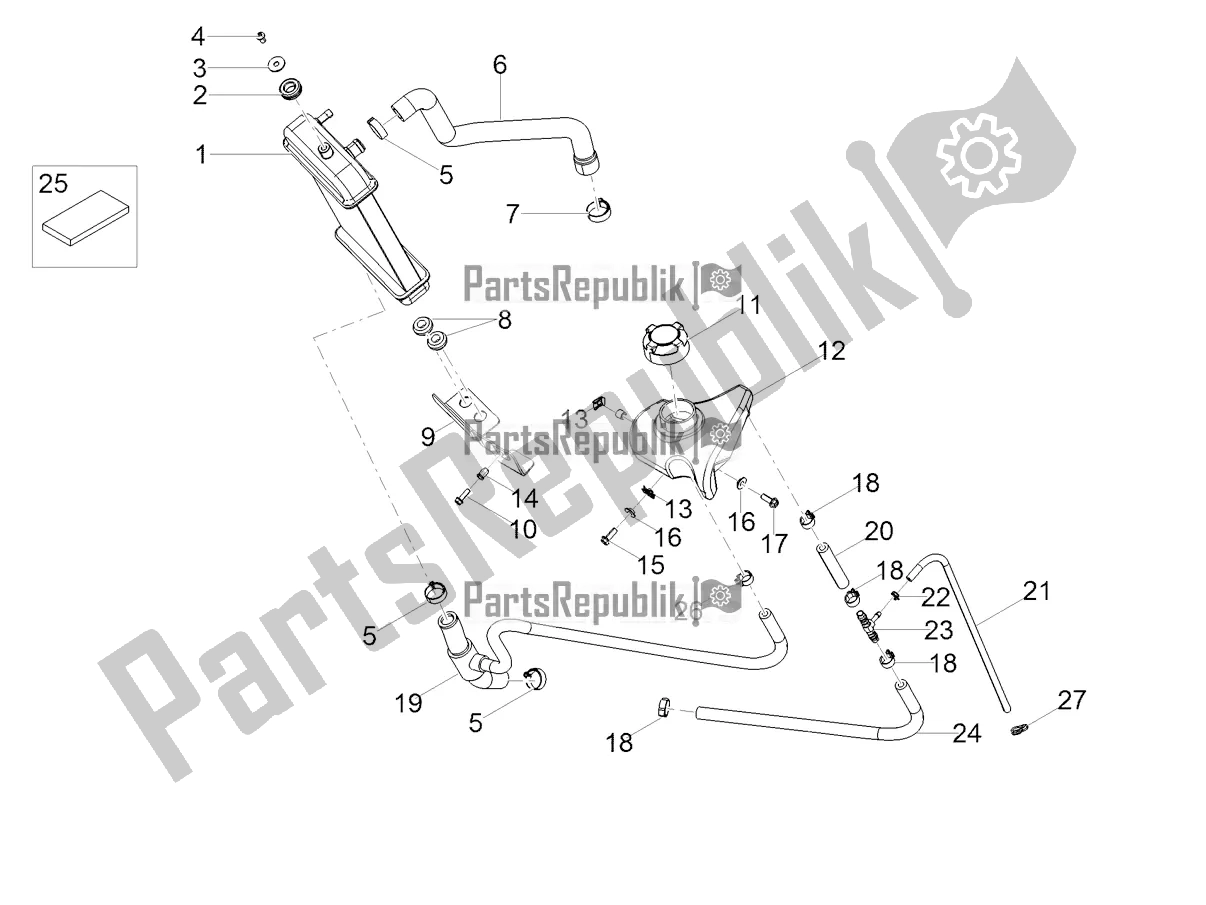 All parts for the Cooling System of the Derbi Senda X-treme 50 R 2019