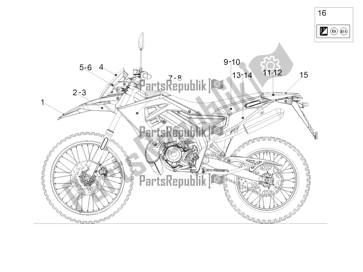 Toutes les pièces pour le Décalque du Derbi Senda X-treme 50 R 2019