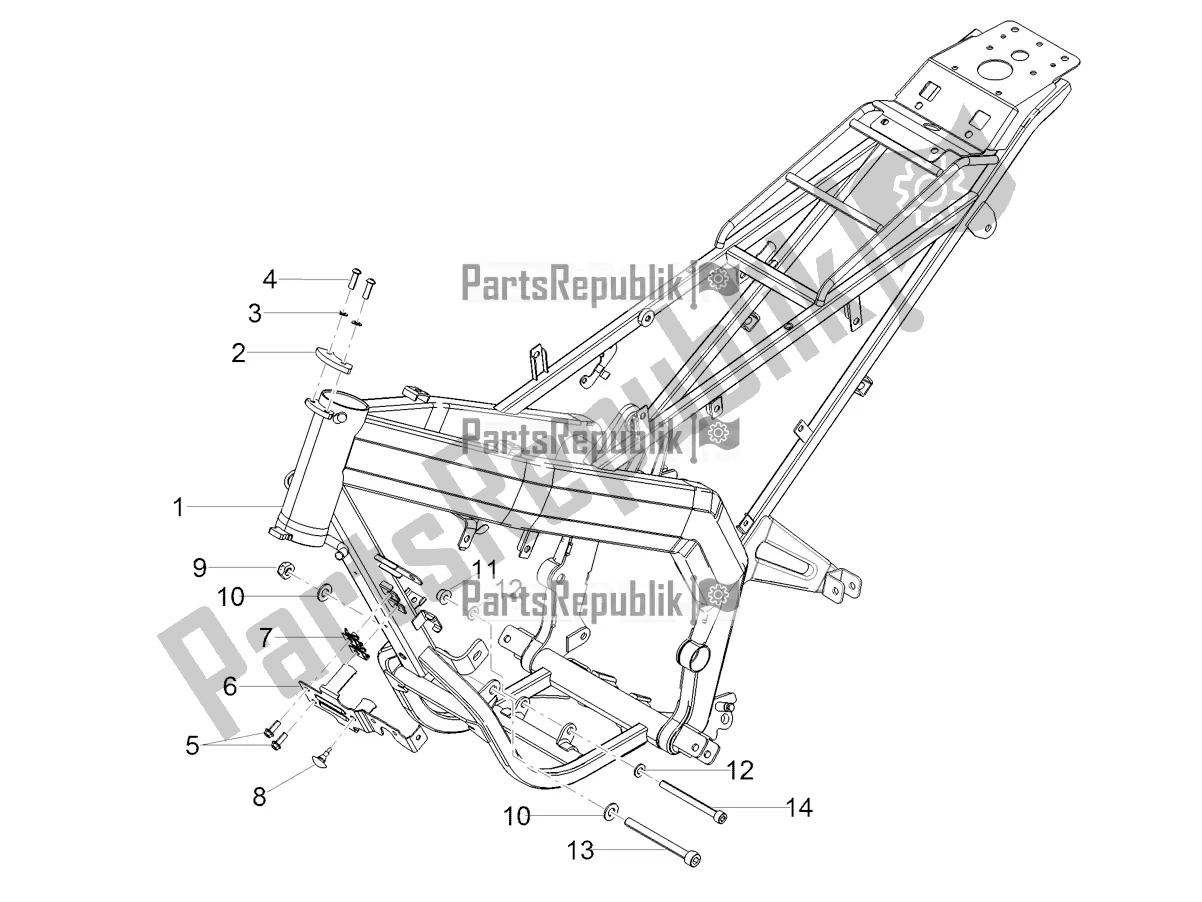 Toutes les pièces pour le Cadre du Derbi Senda X-treme 50 R 2019