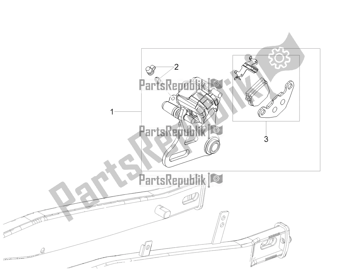 Toutes les pièces pour le étrier De Frein Arrière du Derbi Senda X-treme 50 R 2019