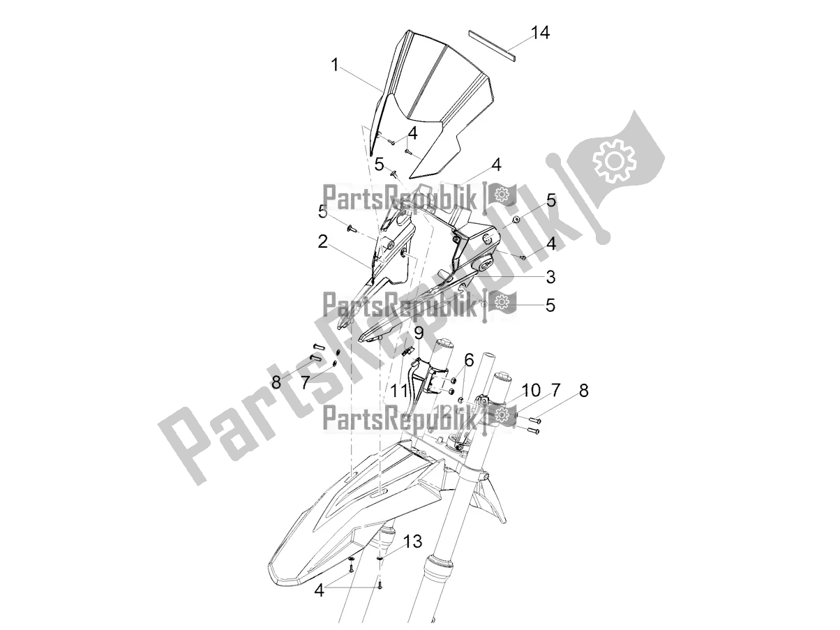 Toutes les pièces pour le Pare-brise du Derbi Senda X-treme 50 R 2019